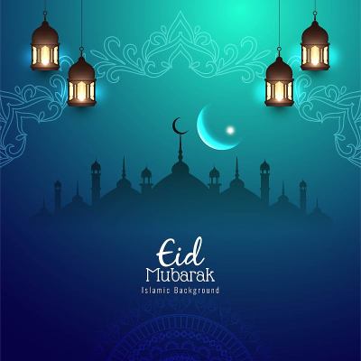 Eid Mubarak宗教背景设计