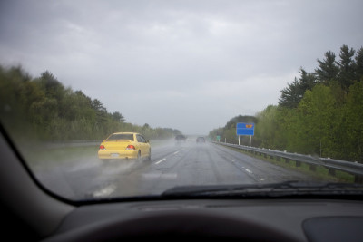 湿滑的道路状况