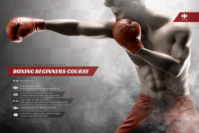 Boxing course ads