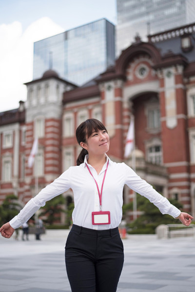 放松的女商人