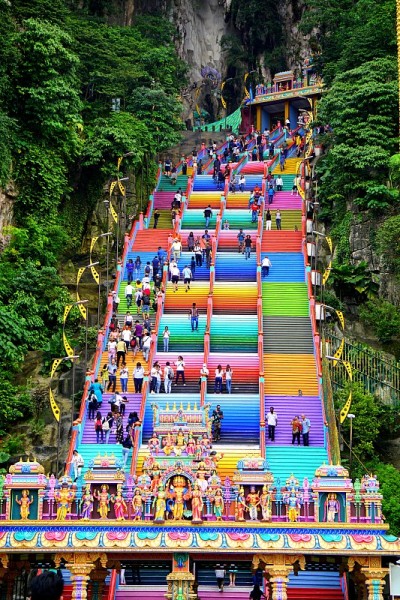 马来西亚Batu Caves的寺庙
