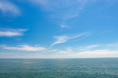 大海和蓝天