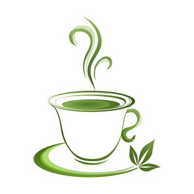 茶杯图标绿色grad