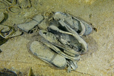 Famous wreck ship Fujikawa maru in Truk lagoon