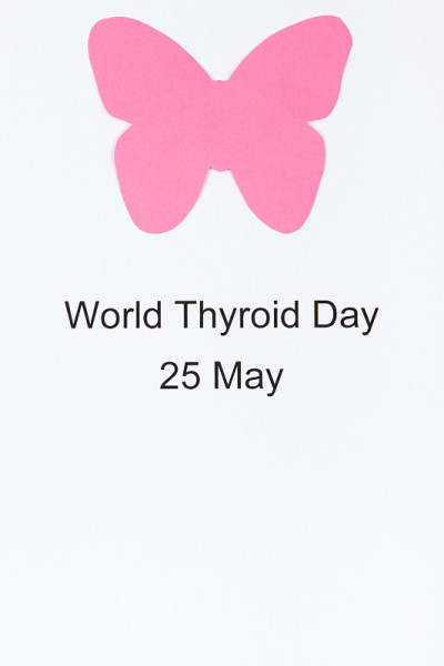 5月25日世界甲状腺日。甲状腺的问题。文本复制空间