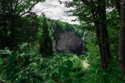 Taughannock瀑布峡谷