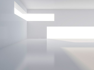 抽象的现代建筑背景。3 d
