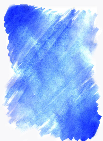 模糊的水彩蓝色背景。手工制作的。背景图片。