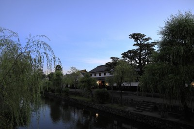 日本冈山仓卷Bikan历史街区(夜景)
