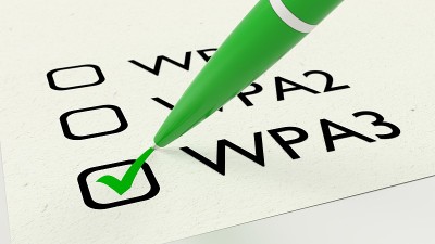 包括WPA3在内的不同无线安全标准的文件检查表