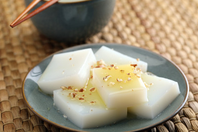 牛奶和蜂蜜排毒果冻
