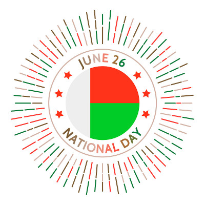 马达加斯加国庆日徽章。