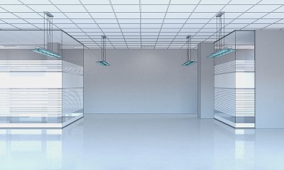 空亭，室内可视化，3D插图