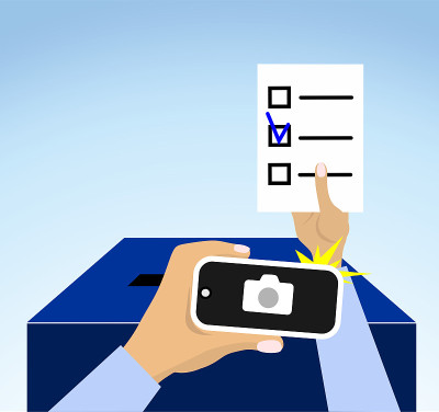 Vote. Take a photo of your ballot paper.