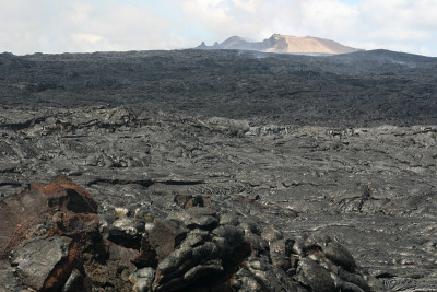 夏威夷熔融玄武岩熔岩火山喷发