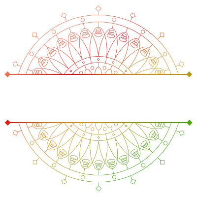 曼陀罗形式的分裂图案。