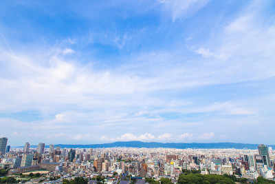 日本大阪城市景观