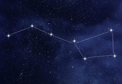 有大熊星座或大熊星座和北斗七星的星空