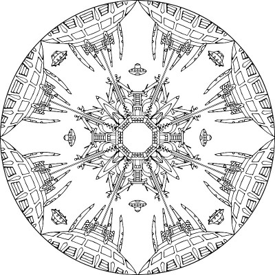 Mandala Ufo Mothership