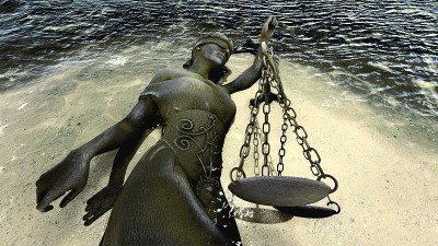 破碎的正义女士3d渲染