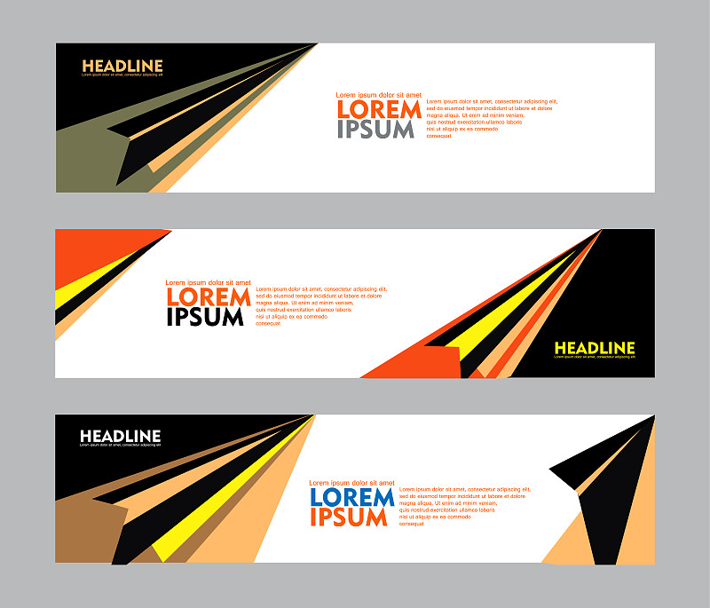 Set of banner design, for web banner, brochure, fy