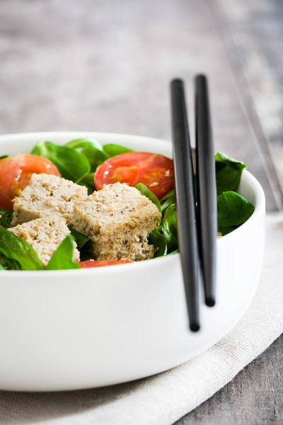 健康的豆腐沙拉