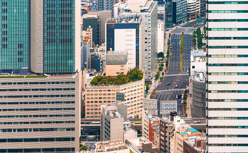 日本东京鸟瞰图