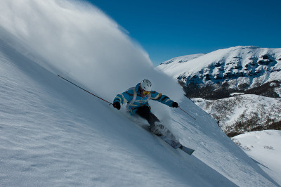 Cerro Chapelco的滑雪者