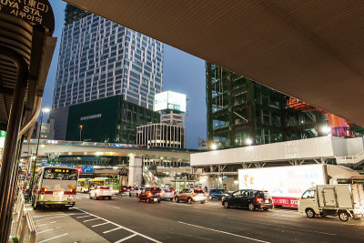 东京涩谷重建夜景