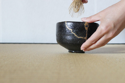 破碎陶茶杯、茶具的修理