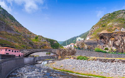 葡萄牙马德拉岛的乡村景观