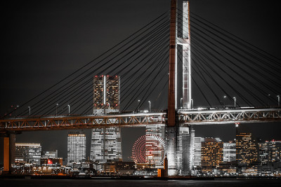 横滨湾大桥夜景