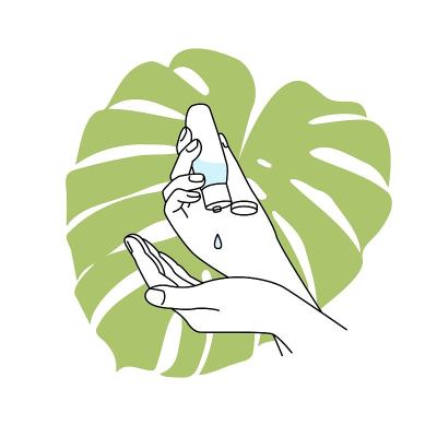 手部消毒液矢量图