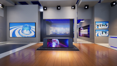 3D虚拟电视演播室新闻