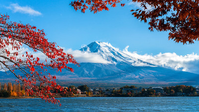 富士山秋色，日本