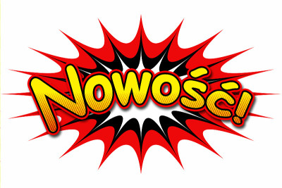 题字“Nowość”卡通风格