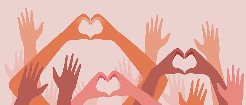 People volunteers, concept of volunteering, care, 