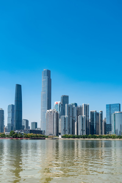 广州金融中心的建筑景观