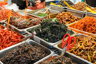 广江食品市场的韩国自助餐。