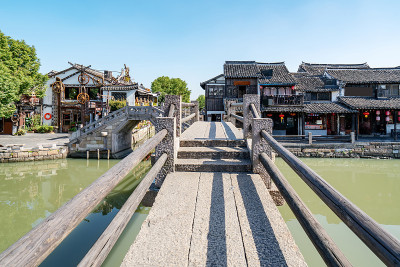 中国浙江西塘古镇