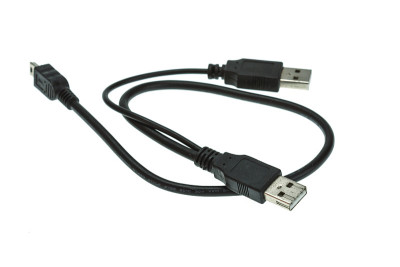 USB电缆隔离白色