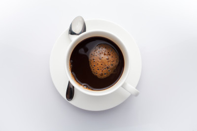 咖啡杯俯视图