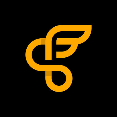 字母F极简Logo设计