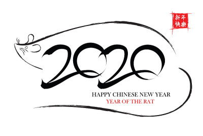 Happy Chinese New Year 2020 year of the rat.