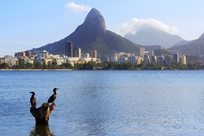 Lagoon Rodrigo de Freitas (Lagoa)，里约热内卢