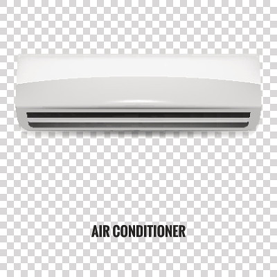 空调。现实的空调隔离。空调模型
