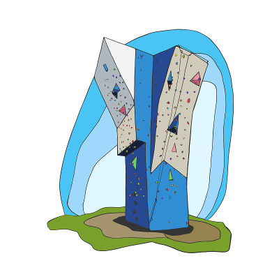 攀岩(登山)训练建筑(场地)。