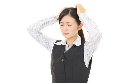 沮丧的商业女性