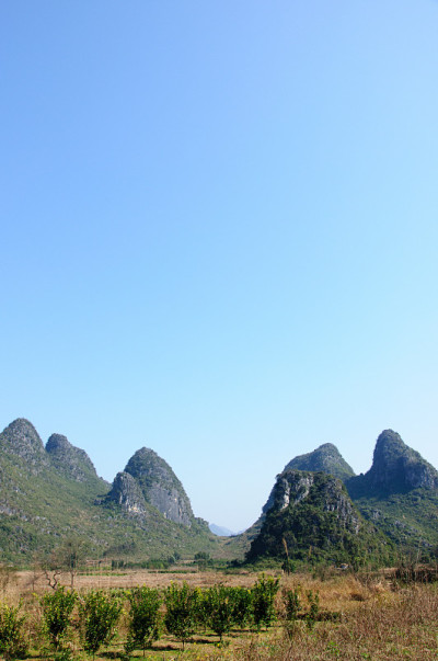 美丽的喀斯特山脉风光
