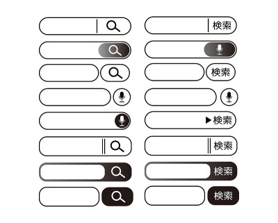 搜索框矢量插图，搜索栏。